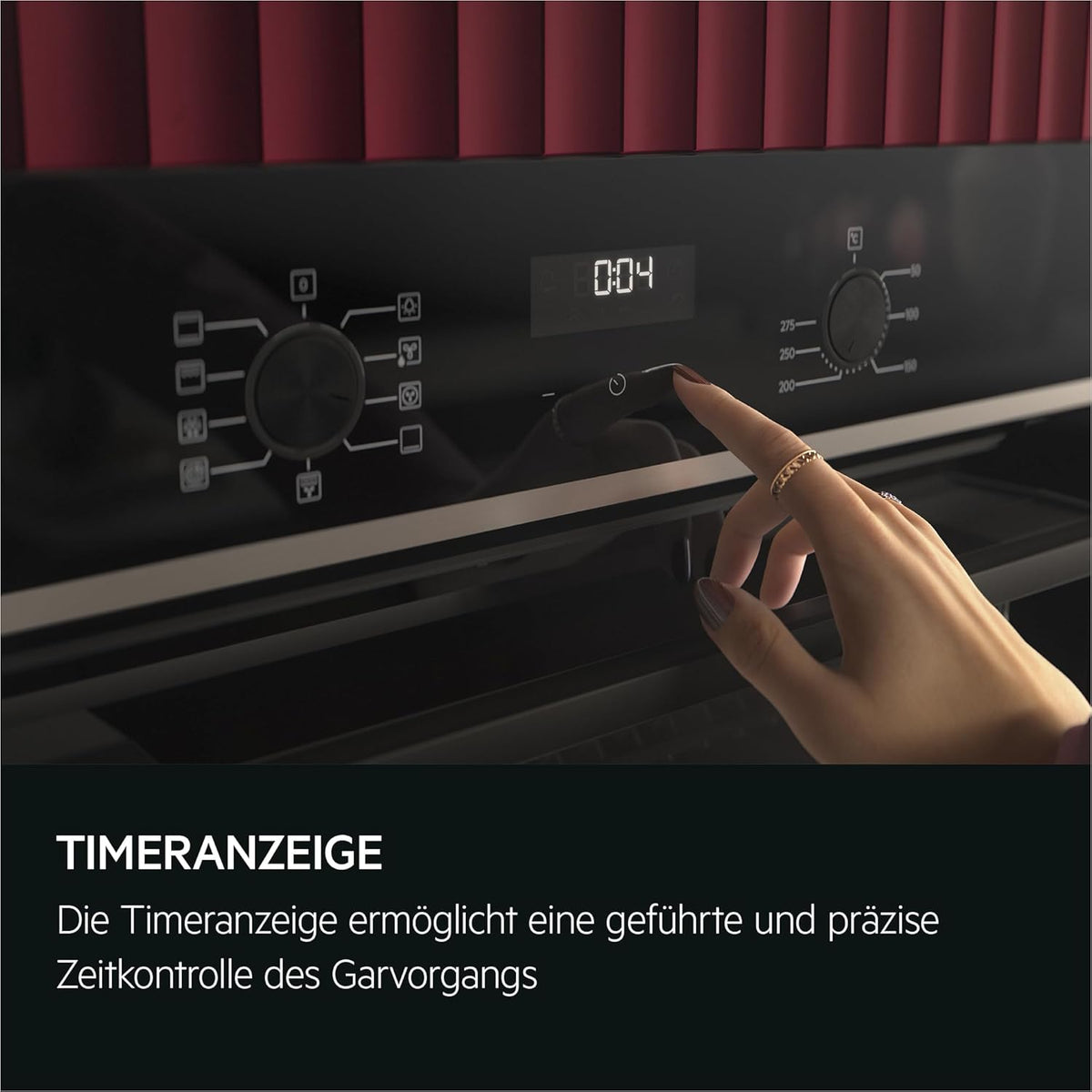 AEG Einbaubackofen â€?Serie 5 Ringheißluft: Gleichmäßige Garergebnisse auf 3 Ebenen â€?Pyrolyse Selbstreinigung â€?25 Automatikprogramme â€?LED-Touchdisplay â€?Schnellaufheizung â€?Schwarz â€?BPE53516AB
