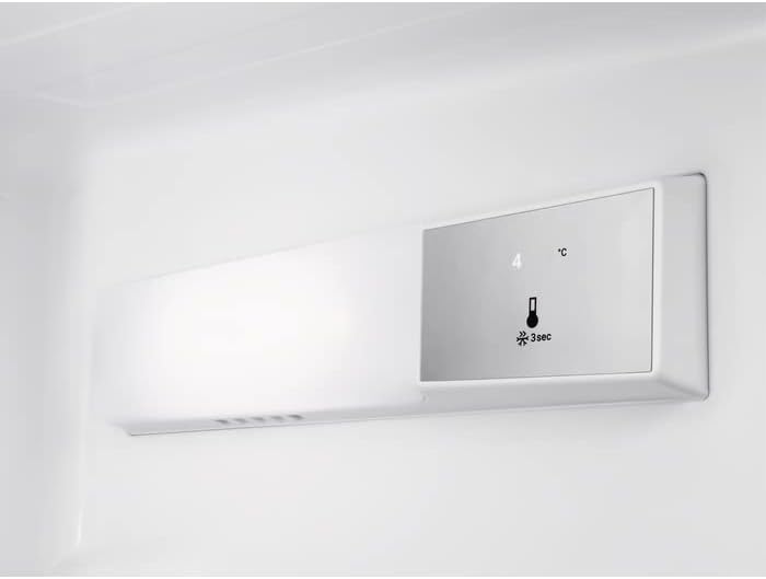 AEG RDB424E1AW Freistehender Doppeltür - Kühlautomat/Serie 5000 mit ColdSense / 1434 mm/Gefrierteil oben / 206 L/LowFrost â€?weniger Eisbildung/Farbe: Weiß/E