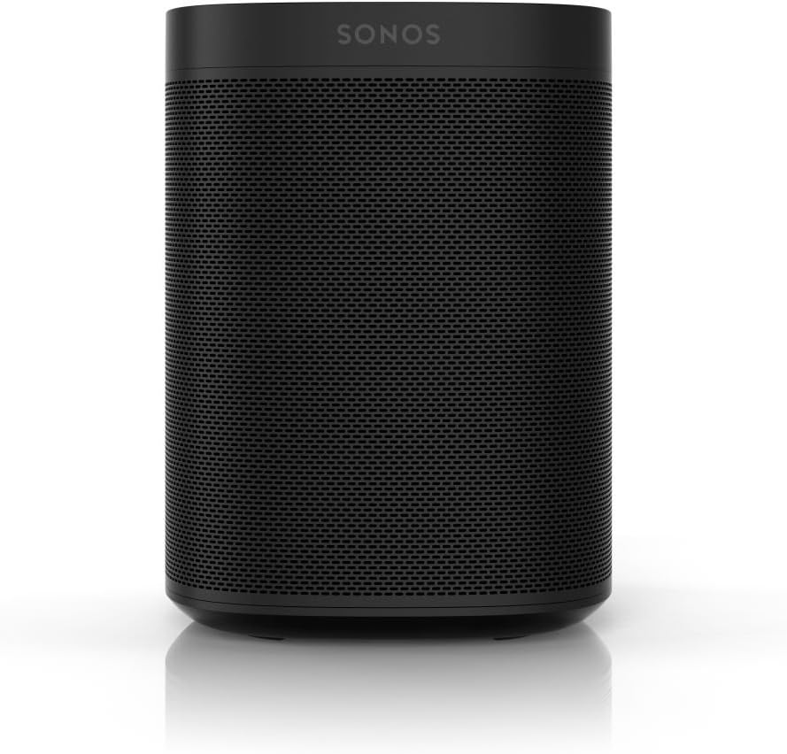 Sonos One Smart Speaker, schwarz â€?Intelligenter WLAN Lautsprecher mit Alexa Sprachsteuerung, Google Assistant & AirPlay â€?Multiroom Speaker für unbegrenztes Musikstreaming