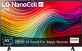 LG 65NANO81T6A TV 65" (165 cm) NanoCell Fernseher (α5 Gen7 4K AI-Prozessor, webOS 24, HDR10, bis zu 60Hz) Modelljahr 2024