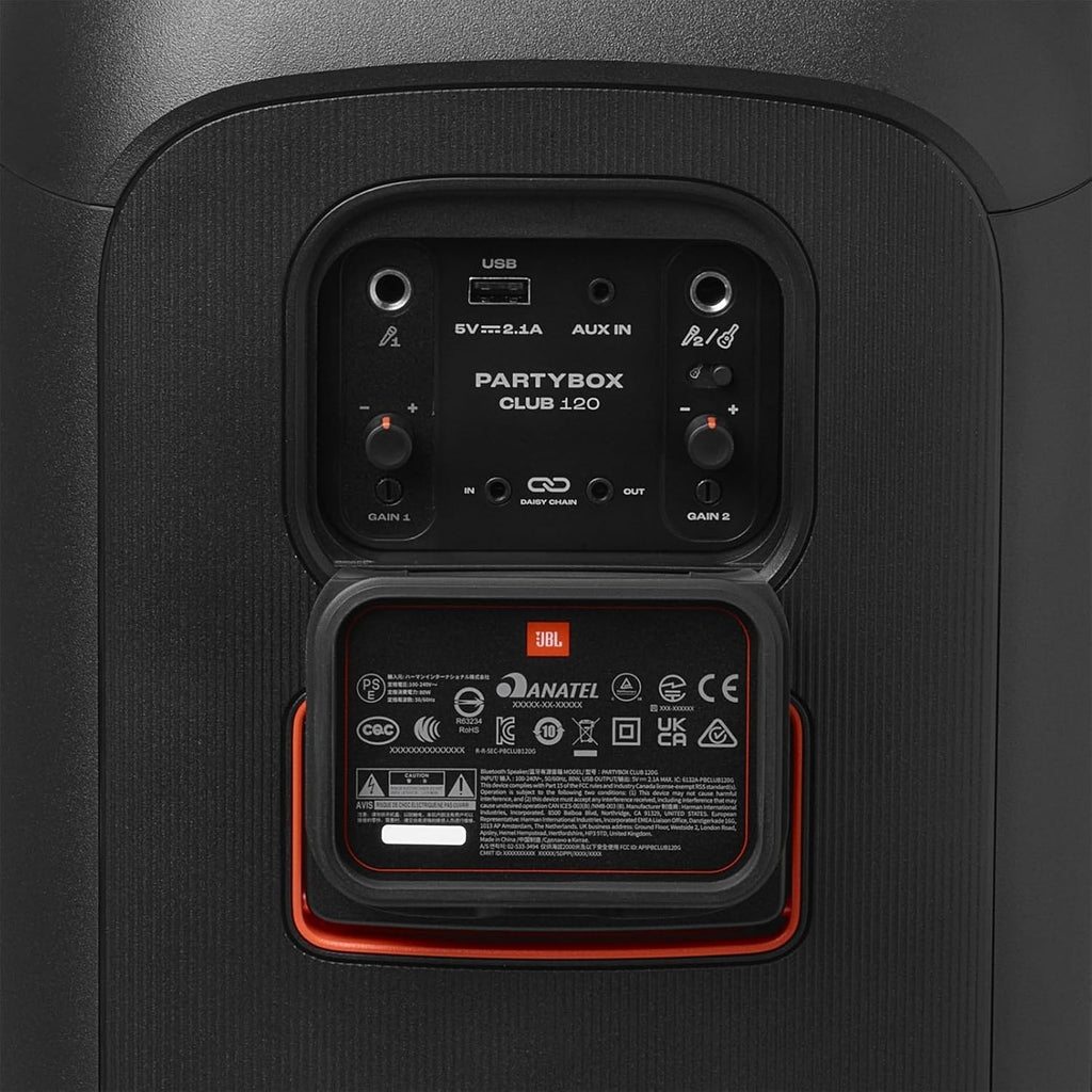 JBL Partybox Stage 120 in Schwarz â€?Tragbare Bluetooth-Lautsprecher-Box mit JBL Pro Sound, Lichtshow, KI-Sound-Boost und Teleskopgriff â€?12 h Laufzeit