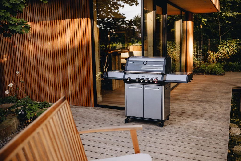 Enders® Gasgrill Monroe Pro 4 SIKR Turbo, 4-Brenner, mit Kocher und Infrarot-Heckbrenner, PanoVision Sichtfenster, Gussrost, Aluguss Grill, 800 °C TURBO ZONEâ„? SIMPLE CLEANâ„? #8362