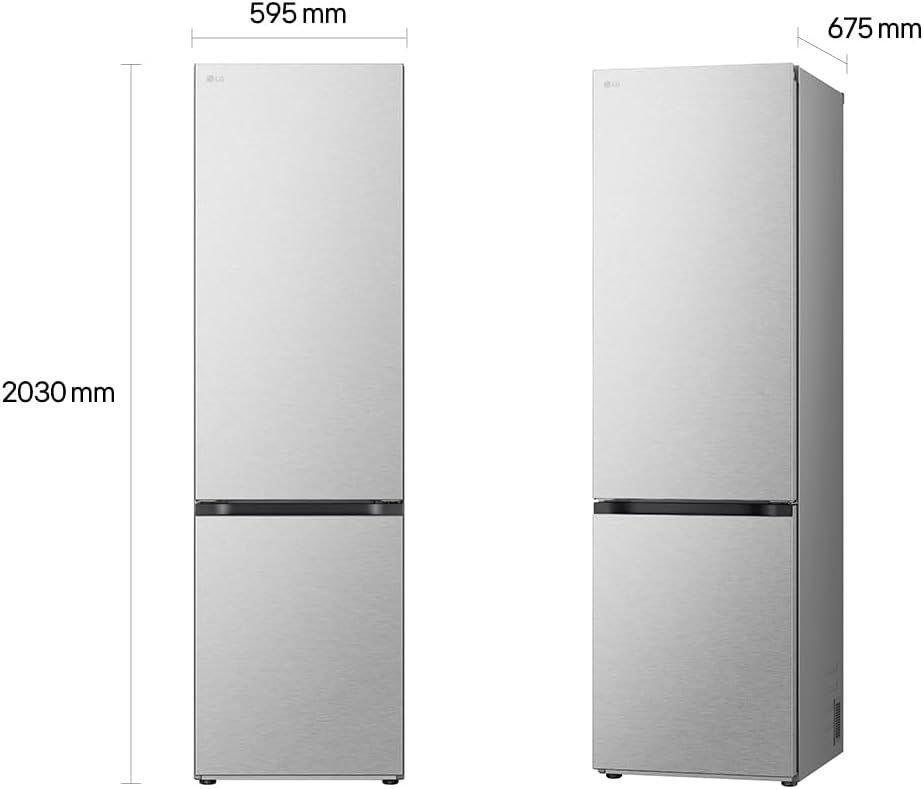 GBV7280AMB, Klasse A, 387 L, Kühl-/ Gefrierkombination mit Innendisplay, Frische Features, DoorCooling+, Variables Ablagefach für XXL-Stauraum, 59,5 x 67,5 x 203 cm - Metal Sorbet