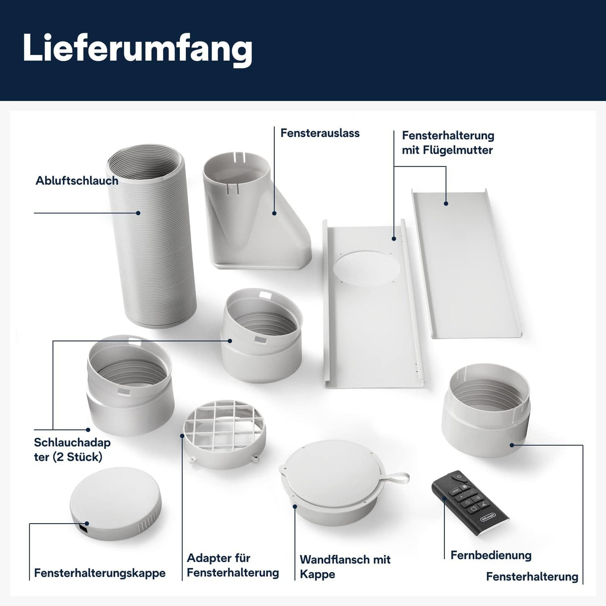 De'Longhi Pinguino PAC EL112 CST WiFi, Mobile Klimaanlage mit MyEcoRealFeel-Technologie für Räume bis zu 110 m³,11.000 BTU/h, 2,9 kW, 63 dB, Entfeuchtungsfunktion, A+, App- und Sprachsteuerung, Weiß