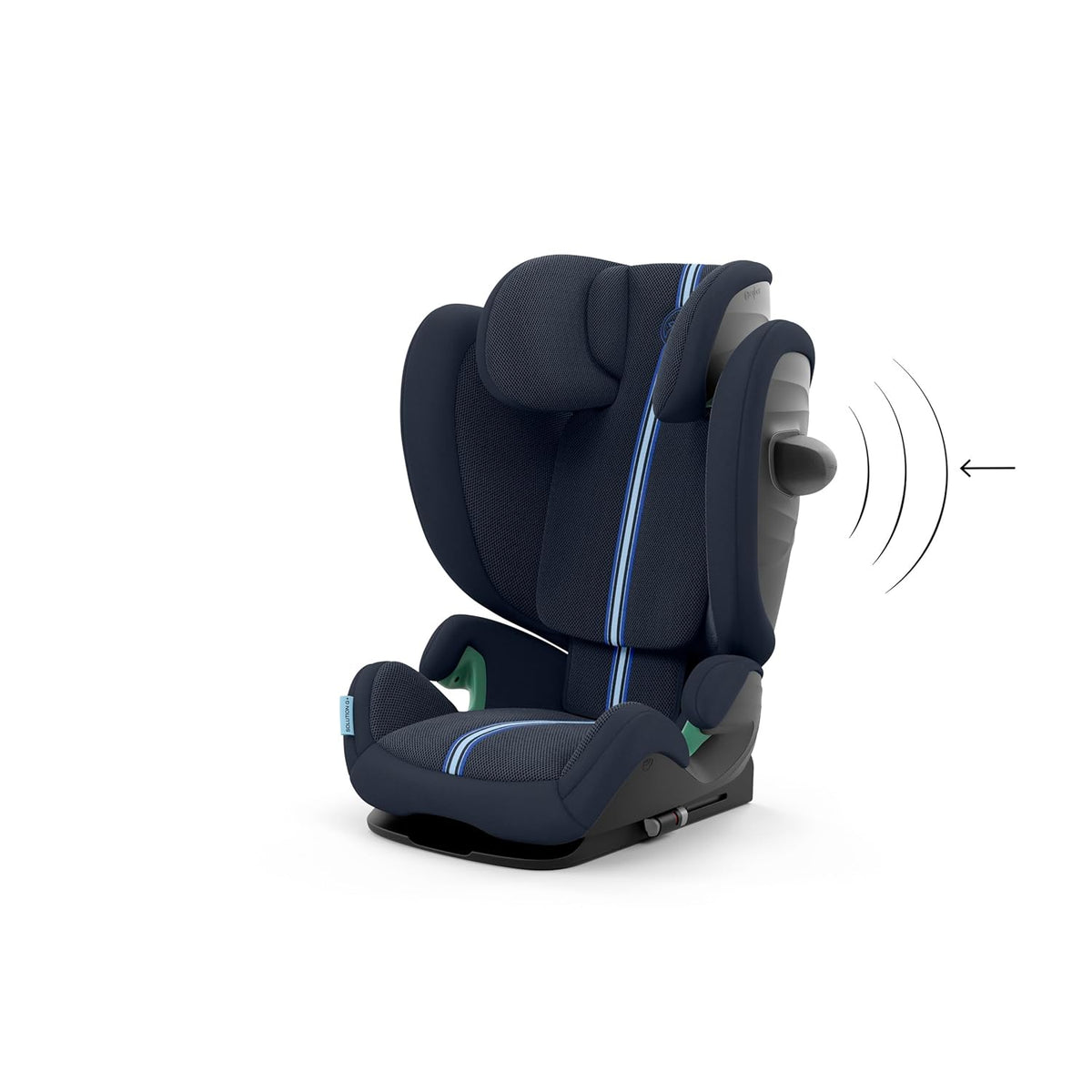 CYBEX Gold Kinder-Autositz Solution G i-Fix, Für Autos mit und ohne ISOFIX, Ab ca. 3 bis 12 Jahre (100 - 150 cm), Ab ca. 15 bis 50 kg, Lava Grey