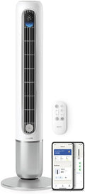 Philips Smarter Turmventilator 7000 Series â€?8,4 m/s stark, ultraleise 22 dB, energieeffizient, App & Fernbedienung, Wlan, 12 Stufen, Schlafmodus, Temp‑Anzeige, 12‑h Timer, 80° Oszillation (CX7550/00)