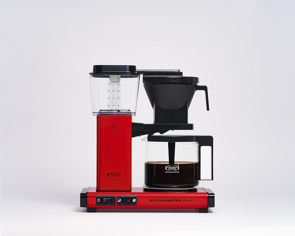 Moccamaster KBG Select, Kaffeemaschine, Retro Kaffeemaschine, Filterkaffee, Off-White, 1.25L