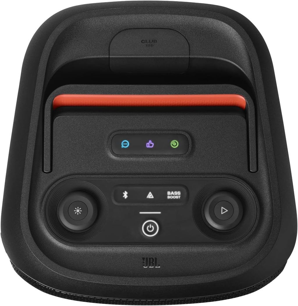 JBL Partybox Stage 120 in Schwarz â€?Tragbare Bluetooth-Lautsprecher-Box mit JBL Pro Sound, Lichtshow, KI-Sound-Boost und Teleskopgriff â€?12 h Laufzeit