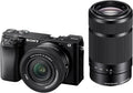 Alpha 6100 | APS-C Spiegellose Kamera | Bundle mit 16-50mm & 55-210 Objektiv | Schneller 0,02s Autofokus mit Augenerkennung für Mensch und Tier, 4K-Filmaufnahmen und neigbares Display