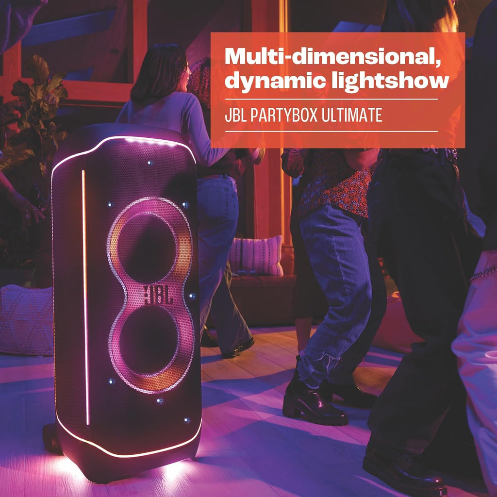 JBL Partybox Stage 120 in Schwarz â€?Tragbare Bluetooth-Lautsprecher-Box mit JBL Pro Sound, Lichtshow, KI-Sound-Boost und Teleskopgriff â€?12 h Laufzeit