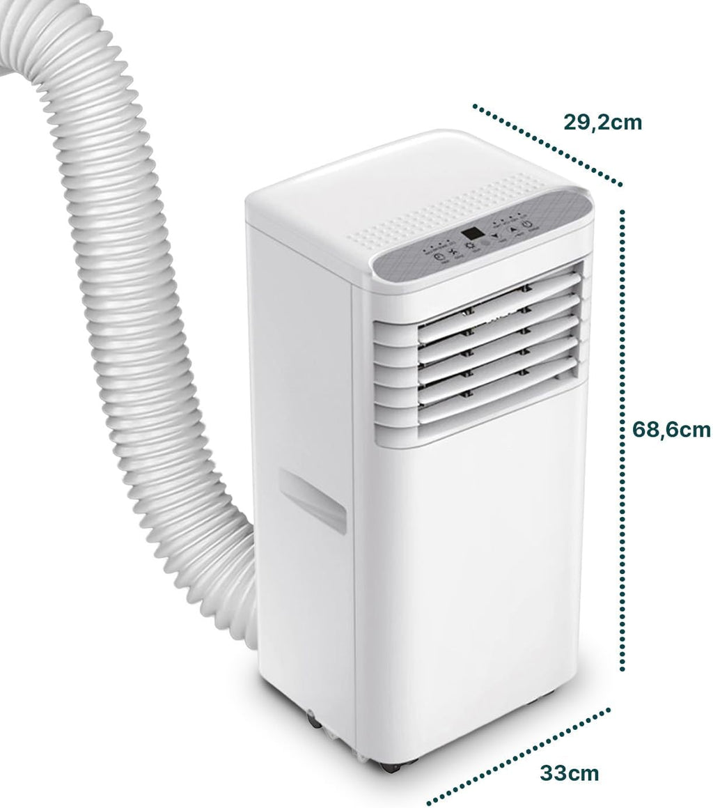 Avilia Mobiles Klimagerät 9000 BTU 3 in 1 â€?Luftentfeuchter, Kühler und Ventilator | Klimagerät ohne Außeneinheit für Zuhause und Büro