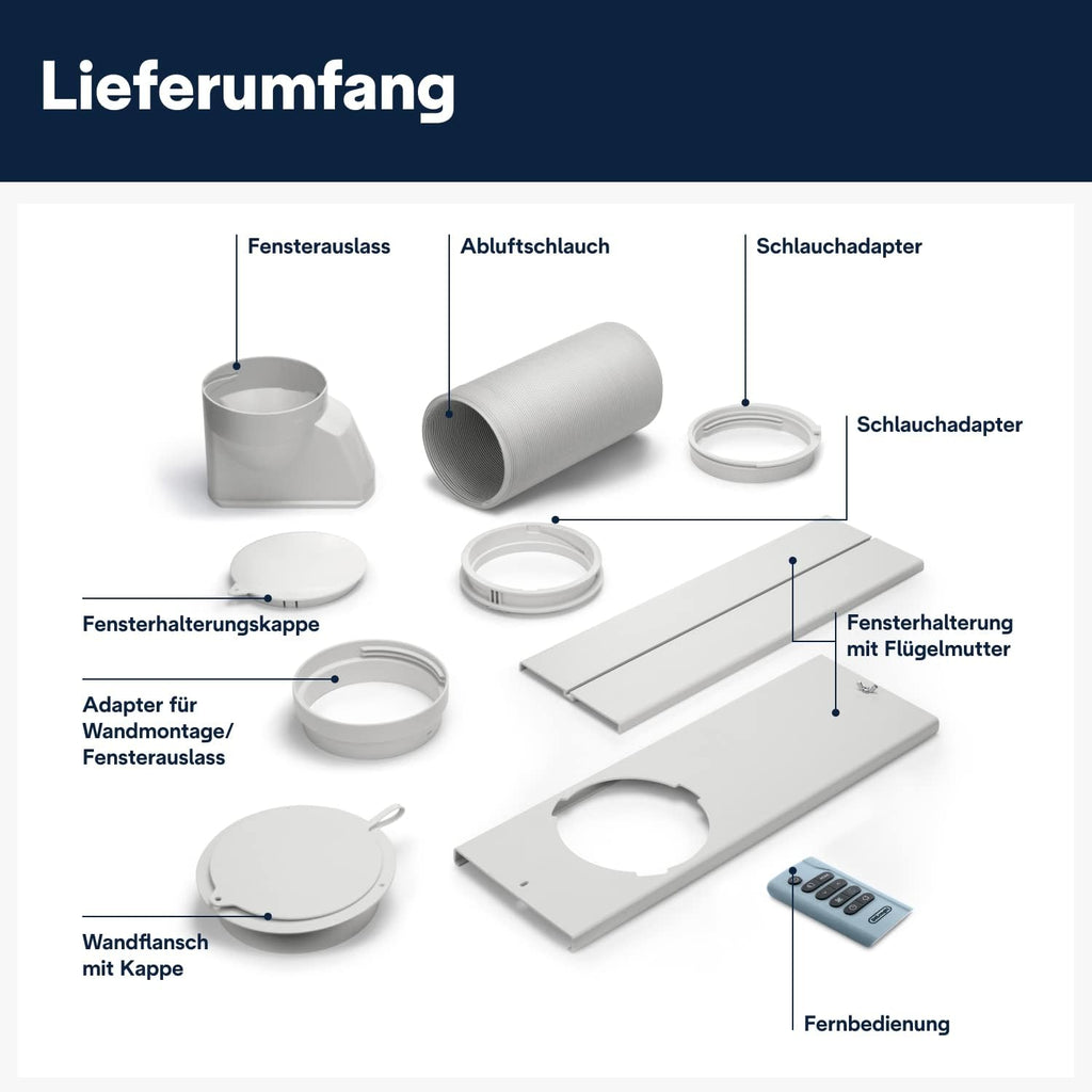 De'Longhi Pinguino PAC EL112 CST WiFi, Mobile Klimaanlage mit MyEcoRealFeel-Technologie für Räume bis zu 110 m³,11.000 BTU/h, 2,9 kW, 63 dB, Entfeuchtungsfunktion, A+, App- und Sprachsteuerung, Weiß