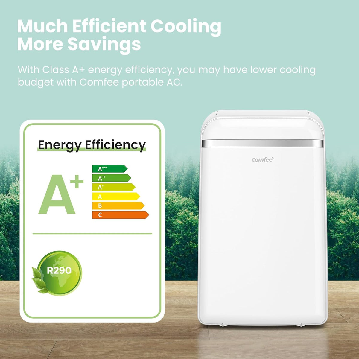 Comfee Mobiles Klimagert Easy Cool 2.0, 7000 BTU 2,0kW, Kühlen&Ventilieren&Entfeuchten, Raumgre bis 68m(25ãŽ?, APP-Steuerung/Alexa/Google Home/IFTTT, Mobile Klimaanlage mit Abluftschlauch