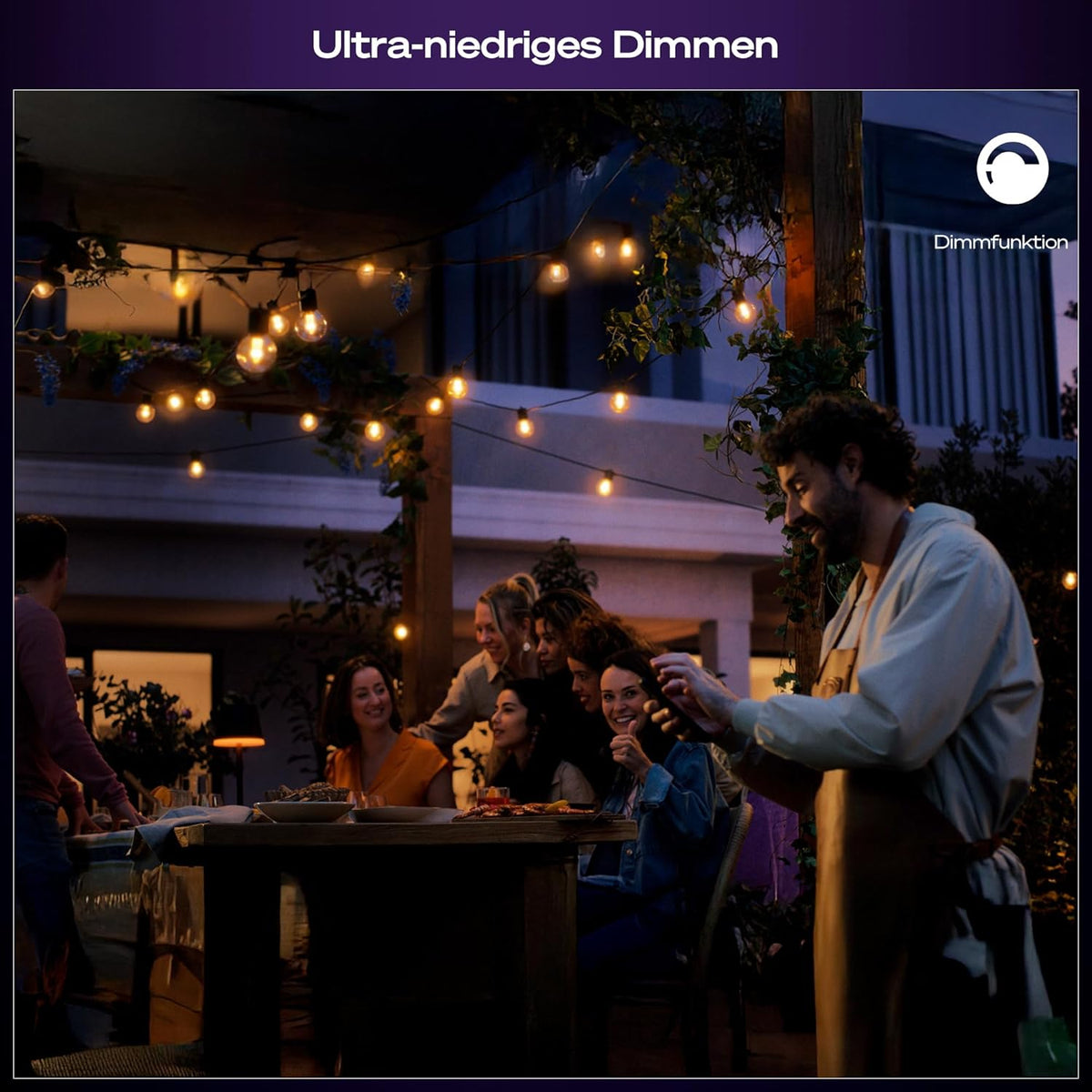 Hue Festavia Globe Außenlichterkette, White & Color Ambiance, 21 M LED Lichterkette, 30 Lampenkugeln, dimmbare Gartenbeleuchtung funktioniert per Hue App, Alexa, Google Assistant, Home
