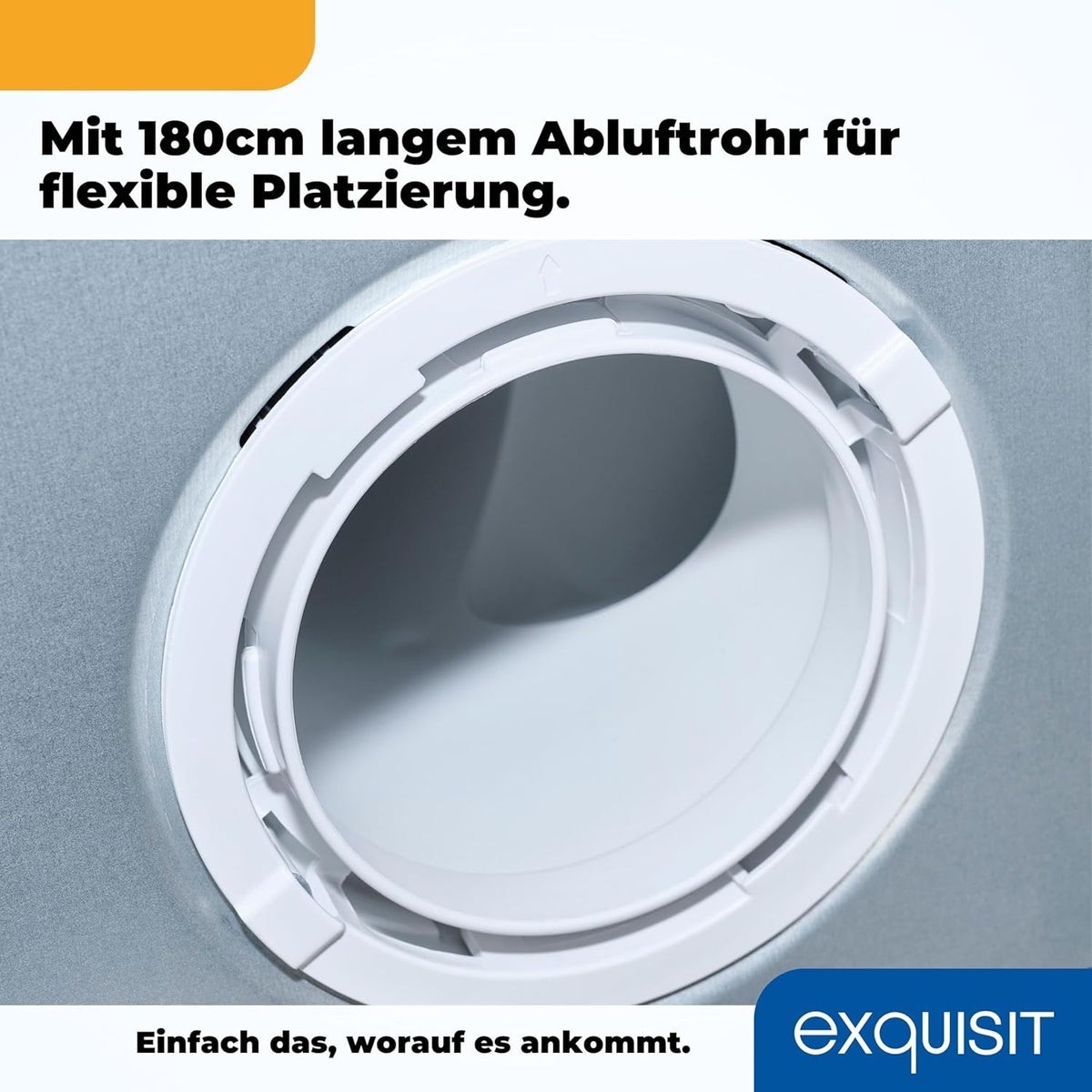 Exquisit Wäschetrockner 7kg, Trockner, Startzeitvorwahl, Knitterschutz, Ablufttrockner, 15 Programme, Kindersicherung, Energieklasse G, TAE70-70 weiss