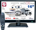 Unispectra® 16â€?Smart TV (webOS) Full HD 230V 24V Triple Tuner: Sat, Antenne, Kabel TV, 3xHDMI, 2xUSB, Magic Remote. 12V Fernseher für Wohnmobile, Wohnwagen, LKWs, Lieferwagen, Boote