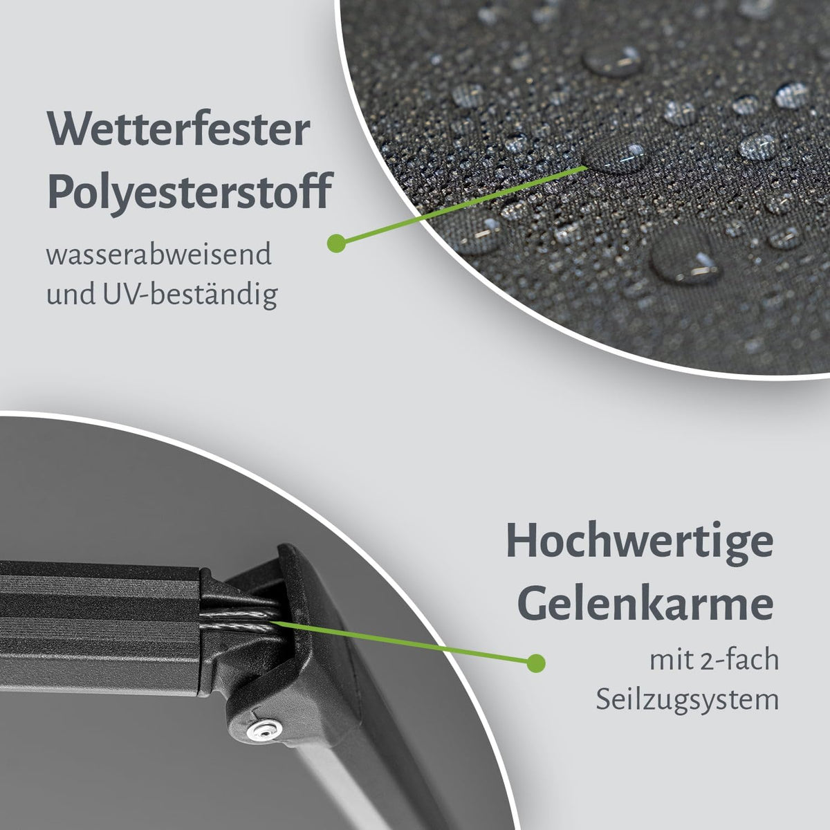 empasa Elektrische Vollkassettenmarkise 'Premium' Kassettenmarkise Gelenkarmmarkise Markise Sonnenschutz mit manuell ausfahrbarem Volant, komplett vormontiert, Farbe:anthrazit, Größe:4 x 3 m