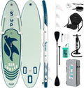 FunWater 320CM&350CM Stand Up Paddle Board Mit Vollem Zubehör Paddleboard SUP Board Mit Verstellbares Paddel, Pumpe, Reiserucksack, Leine, wasserdichte Tasche