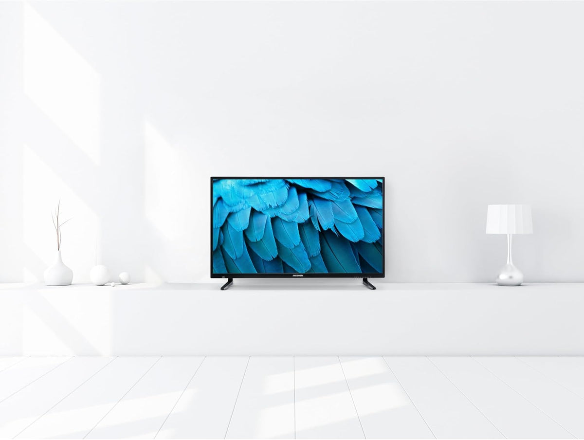 MEDION 100,3 cm (40 Zoll) Full HD Fernseher (integrierter DVD-Player, Triple Tuner Receiver DVB-T2 DVB-C DVB-S2, 2 x HDMI, USB, Sleeptimer, Mediaplayer, VESA, CI+, MD 840001)