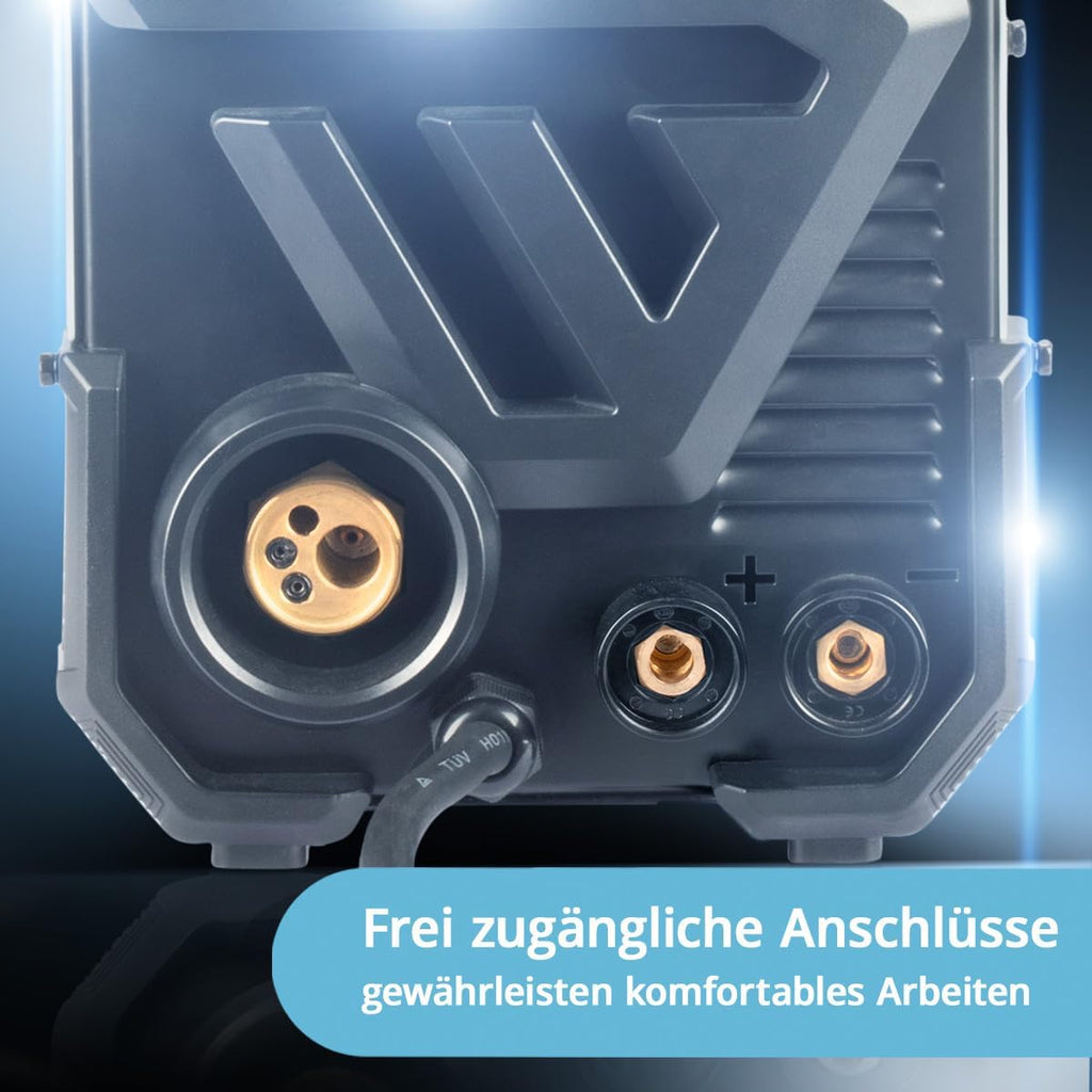 STAHLWERK Schweißgerät MIG/MAG 200 ST â€?Vollausstattung â€?IGBT Inverter mit 200 A, Schutzgasgerät mit synergischem Drahtvorschub, FLUX/Fülldraht geeignet, Lift-TIG und MMA/E-Hand (ARC) funktionsfähig