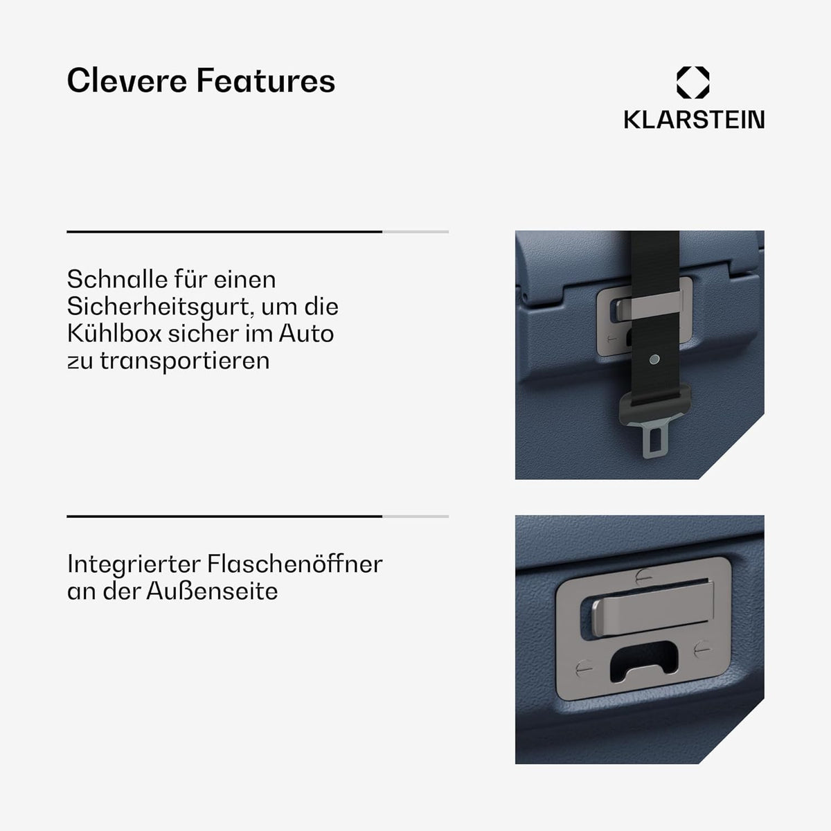 Klarstein SwiftFrost 12L Kompressor Kühlbox mit Gefrierfach â€?tragbare elektrische Kühlbox, LED-Anzeige, Dual Power (12 V/230 V), â€?0 °C bis 20 °C, ECO- und MAX-Modus, ideal für Camping und Auto