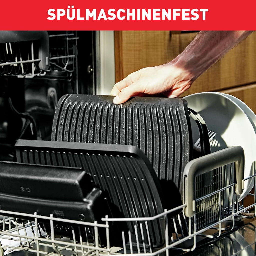 Tefal OptiGrill Elite XL Kontaktgrill, 16 Programme, Digitales Display mit Garstufenanzeige, abnehmbare XL-Platten, Grillboost-Funktion, intuitive Bedienung, Elektrogrill, Edelstahl, GC760D12