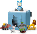 Toniebox Extrapack â€?Toniebox Starterset Blau mit Kreativtonie + 4 x Disney Tierische Helden Hörfiguren, Audioplayer für Hörbücher und Lieder, kabellose Musikbox mit Disney Hörspiel