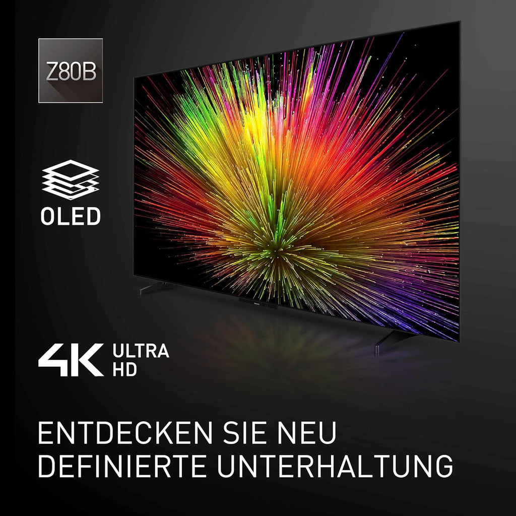 Panasonic Premium TV-55Z80BEZ, Z80B-Serie, 55 Zoll, 4K Ultra HD OLED Smart TV, 2025, Fire TV, Dolby Vision & Atmos, Game Mode Extreme, Alexa & Apple Support, Bluetooth, Schwarz