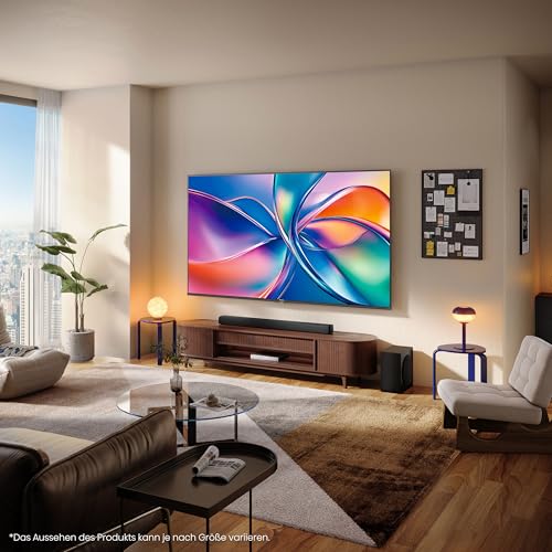 Hisense 43E7Q Fehrnseher, 43 Zoll, 4K UHD QLED, Smart TV, Game Mode Plus, Filmaker Mode, Dolby Vision Atmos, HDR10, HLG, HDR Immersive, AI 4K Upscaler, Dolby MS12, DTS X, Sprachsteuerung 2025