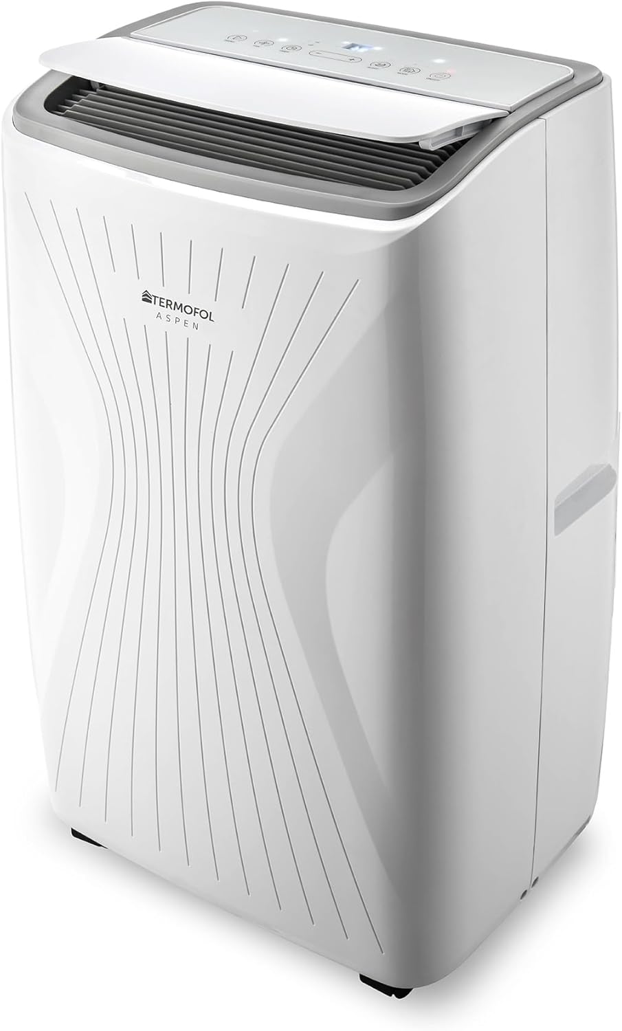 Termofol Mobile Klimaanlage ASPEN 4000W â€?4in1: Klimatisierung, Luftentfeuchter, Ventilator, Heizung â€?WLAN Fernsteuerung â€?energiesparendes Smart-Home-Gerät â€?modernes Design â€?weiß