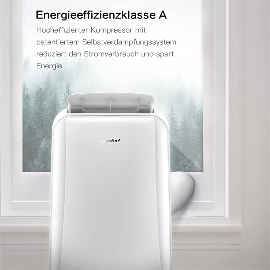 Comfee Mobiles Klimagert Easy Cool 2.0, 7000 BTU 2,0kW, Kühlen&Ventilieren&Entfeuchten, Raumgre bis 68m(25ãŽ?, APP-Steuerung/Alexa/Google Home/IFTTT, Mobile Klimaanlage mit Abluftschlauch