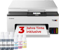 Canon MAXIFY GX1050 Tintenstrahldrucker 3-in-1 Multifunktionsdrucker MegaTank (Drucker, Scanner, Kopierer, WLAN, Cloud, Duplexdruck, 250 Blatt Kassette, Tintentank) Enthält 6 x Tintenflaschen