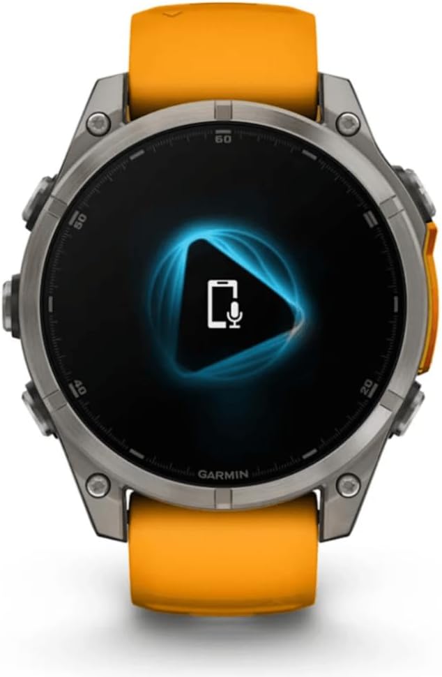 Amoled Smartwatch Fenix 8-47 mm | Bis zu 29 Tage Akkulaufzeit | Die ultimative Smartwatch mit integrierter LED-Taschenlampe, Gesundheitsüberwachung