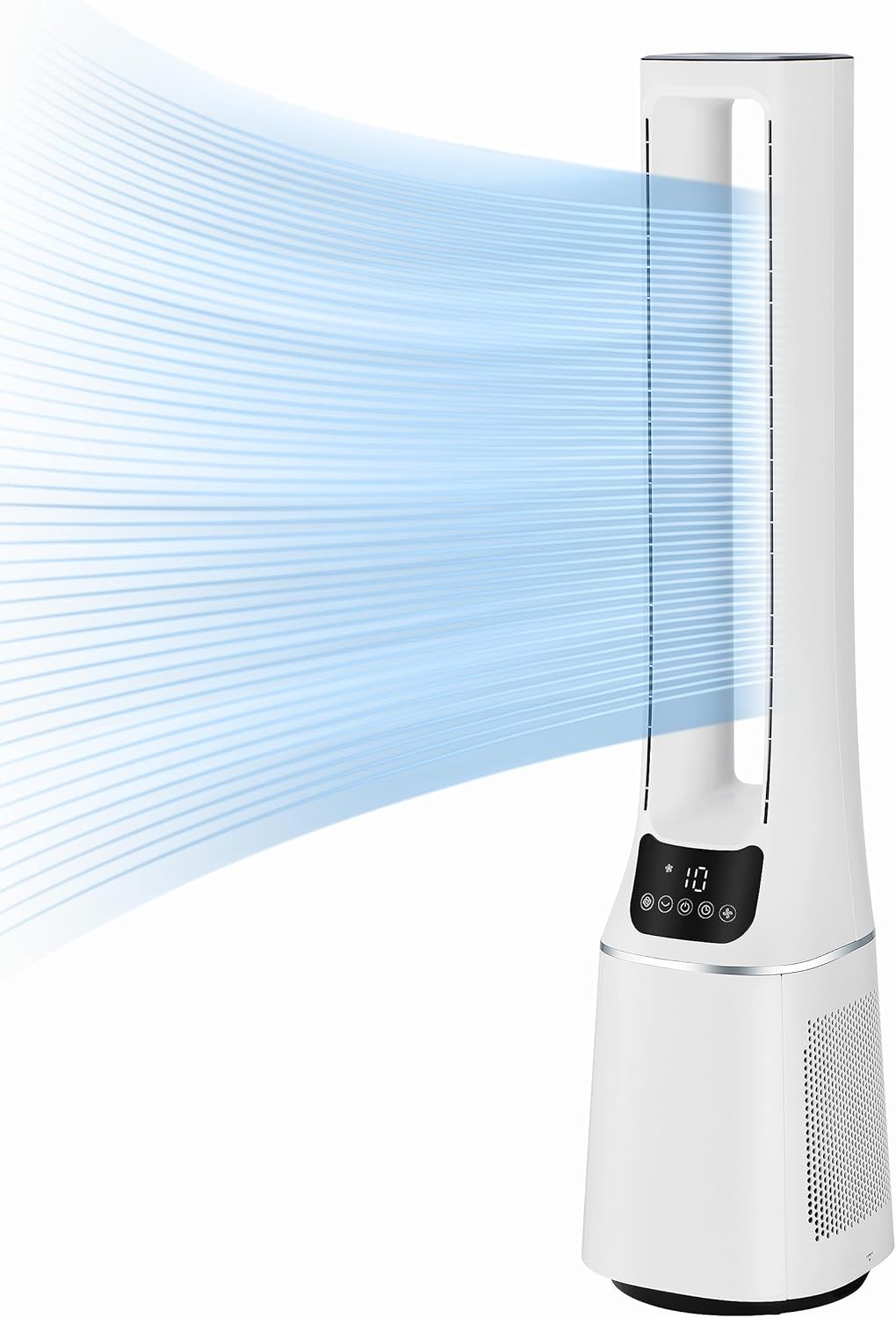 Midea MFP-120i (BL) 2 in 1 Turmventilator Leise 38dB Luftreiniger H13 True HEPA auf 47.6 ãŽ?LED Display Fernbedienung Oszillation 12H Timer Kompatibel für Wireless Connection App Alexa Google
