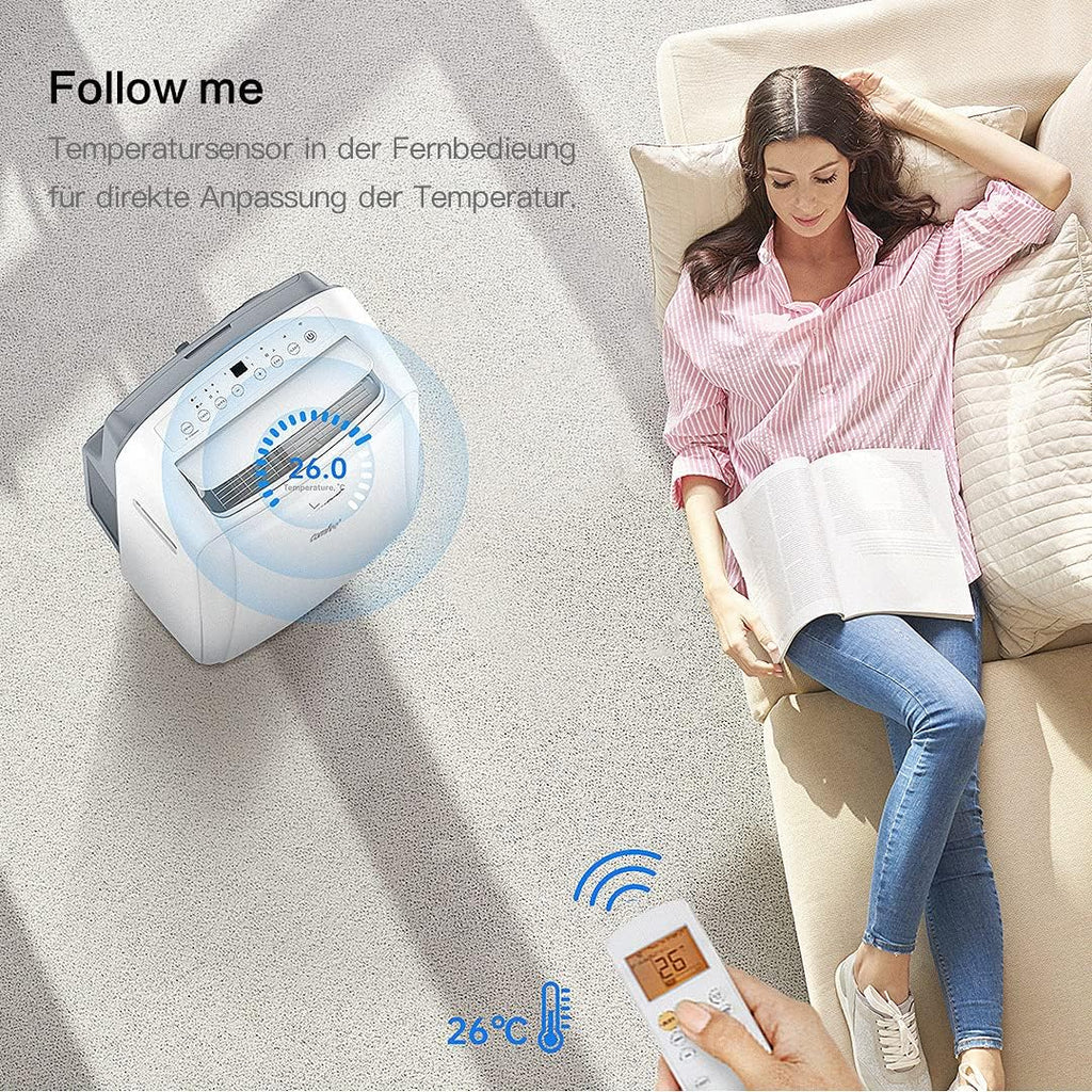 Comfee Mobiles Klimagert Easy Cool 2.0, 7000 BTU 2,0kW, Kühlen&Ventilieren&Entfeuchten, Raumgre bis 68m(25ãŽ?, APP-Steuerung/Alexa/Google Home/IFTTT, Mobile Klimaanlage mit Abluftschlauch