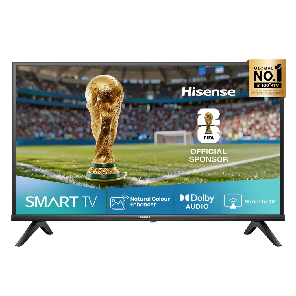 Hisense 40E4QT Fehrnseher, 40 Zoll, DLED, Smart TV, Game Mode, AI Sports Mode, Dolby Audio, Dolby MS12, DTS Virtual X, HDR10, HLG, Full HD, High Contrast, Rauschunterdrückung 2025