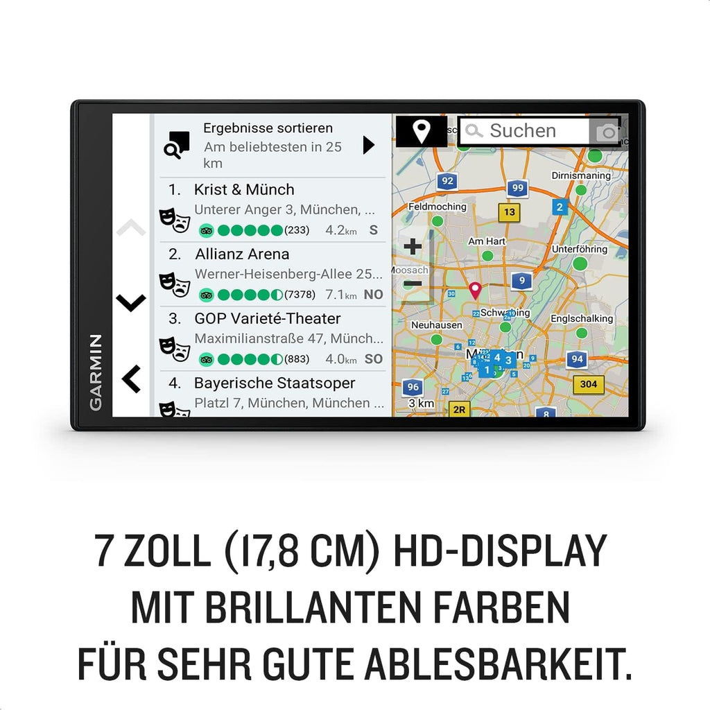 DriveSmart 76 MT-S â€?Navigationsgerät mit großem 7 Zoll (17,8 cm) HD-Display, 3D-Europakarten mit Umweltzonen, Verkehrsinfos in Echtzeit via Drive App, Sprach- und Fahrerassistenz