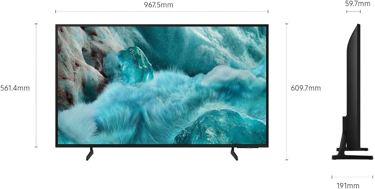 QLED Q7F 4K Smart TV 43 Zoll (108 cm) mit AI-Vision, 100% Farbvolumen mit Quantum Dot, HDR10+, Q4 AI Prozessor, One UI Tizen, Wi-Fi, Bluetooth 5.3 und Motion Xcelerator