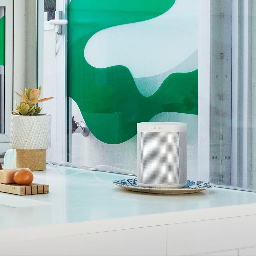 Sonos One Smart Speaker, schwarz â€?Intelligenter WLAN Lautsprecher mit Alexa Sprachsteuerung, Google Assistant & AirPlay â€?Multiroom Speaker für unbegrenztes Musikstreaming