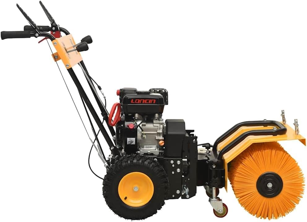 ACAGALA 4-in-1 Schneefräse & Kehrmaschine (6,5PS, 196ccm) | 560mm Räumbreite, 11m Wurfweite | 5 Vorwärts/2 Rückwärtsgänge | Stahlschnecke