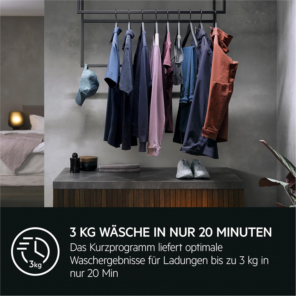 AEG Waschmaschine Toplader, 40 cm, 7 kg, Serie 6000 ProSense - Mengenautomatik - Smarte Beladungserkennung, EEK B, Nachlegefunktion, Wasserstopp, Inverter Motor, 1200 U/min, LTR6N40270
