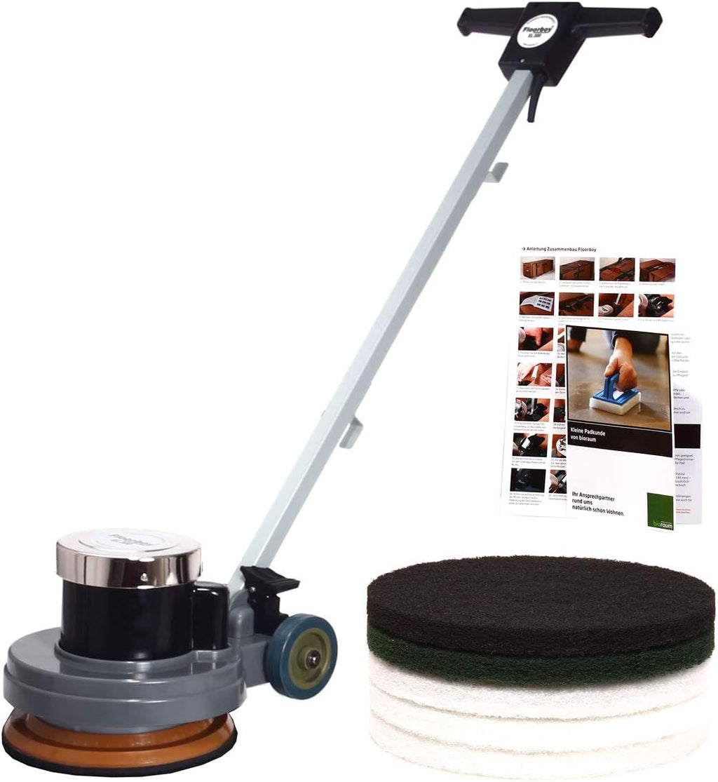 Floorboy 12 Zoll Reinigungs- und Poliermaschinen Set mit Anleitungen, Pads und Padkunde von Bioraum