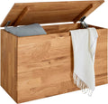 Aufbewahrungstruhe, Betttruhe, Sitztruhe, Kernbuche oder Wildeiche massiv geölt (Wildeiche)