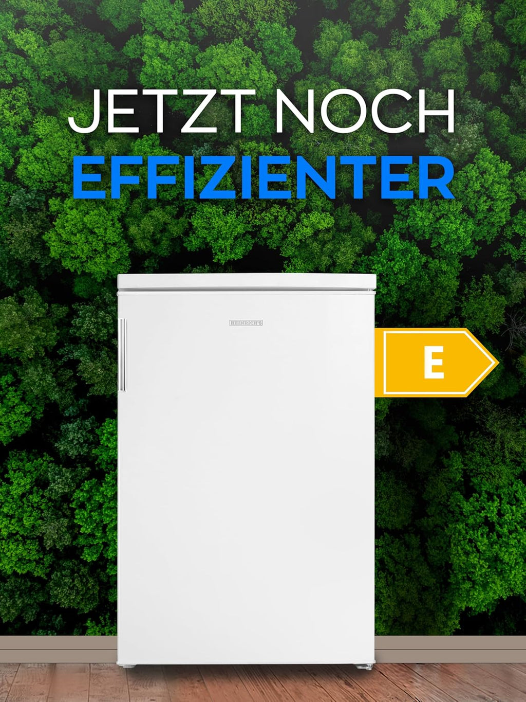 HEINRICHS Getränkekühlschrank 120L klein kompakt leise: 40db mit Gefrierfach( 13L) Mini-Bar; Tisch-Kühlschrank; Mini Kühlschrank mit Gefrierfach; perfekt geeignet für Büro Camping Garten Outdoor,weiß