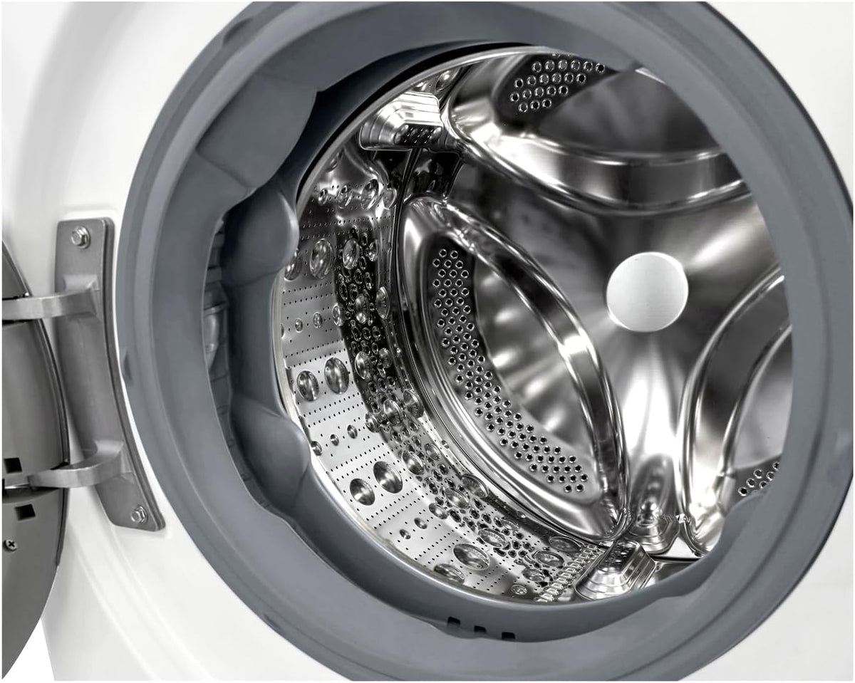 LG F4WV7080, Klasse A, Frontlader-Waschmaschine 8 kg, 1400 U/Min, AI Direct Drive, Wi-Fi, Tiefenreinigung mit Dampf, Groe Kapazitt, TRIPLE A, Auentür aus Sicherheitsglas, 62 x 60 x 85 cm  Wei