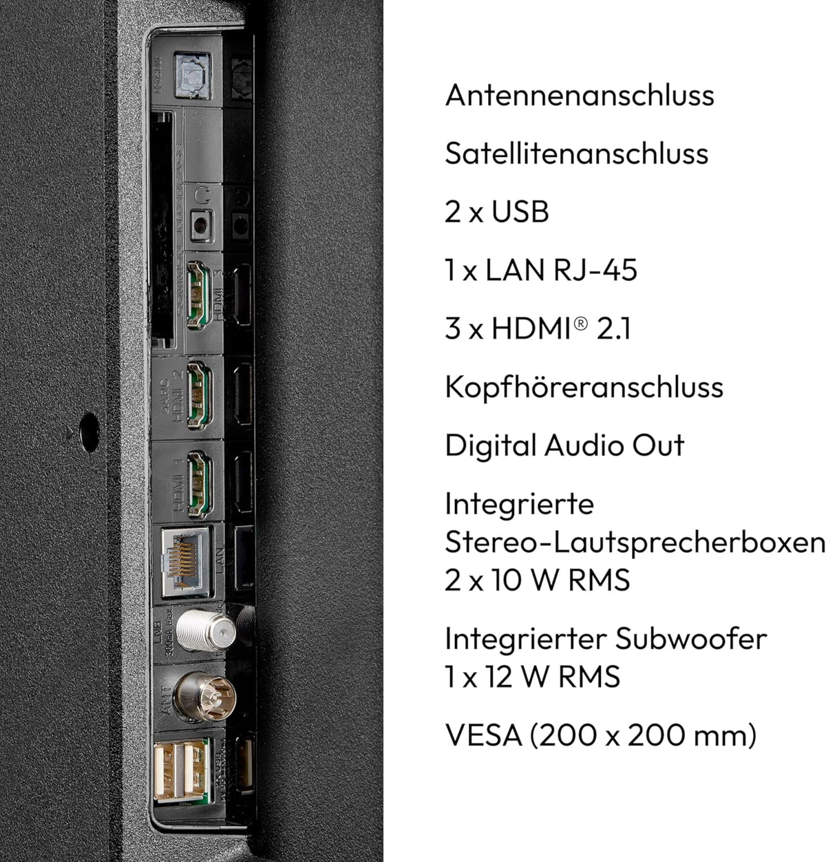 MEDION 125,7 cm (50 Zoll) Fernseher (Smart TV, 4K, Dolby Vision HDR, Prime Video, Disney+, Dolby Atmos, DTS X, kompatibel mit Google TV, PVR, Bluetooth, MD 850400)