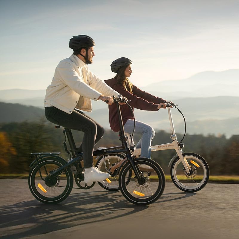 ADO E-Bike Air Carbon Elektrofahrrad, Faltrad,ebike Damen/ebike Herren,Bike,klapprad Riemenantrieb 14,5Kg IPS LCD Display, GPS,ADO APP,250W