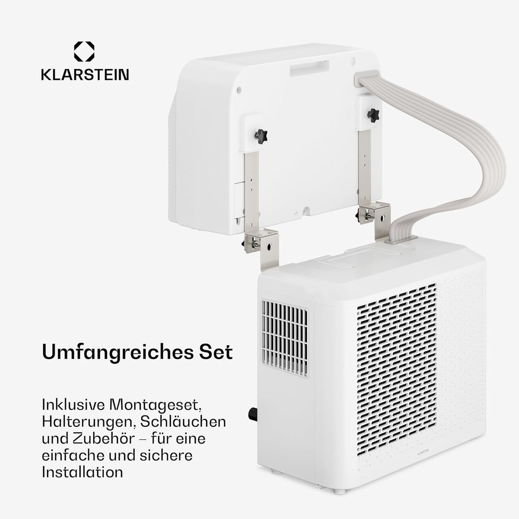 Klarstein Chillavan Mobile Klimaanlage â€?5.000 BTU, Für Räume bis 20 m², 3-in-1: Klimaanlage, Luftentfeuchter & Ventilator, Energieeffizienzklasse A, App-Steuerung, Ideal für Wohnmobile
