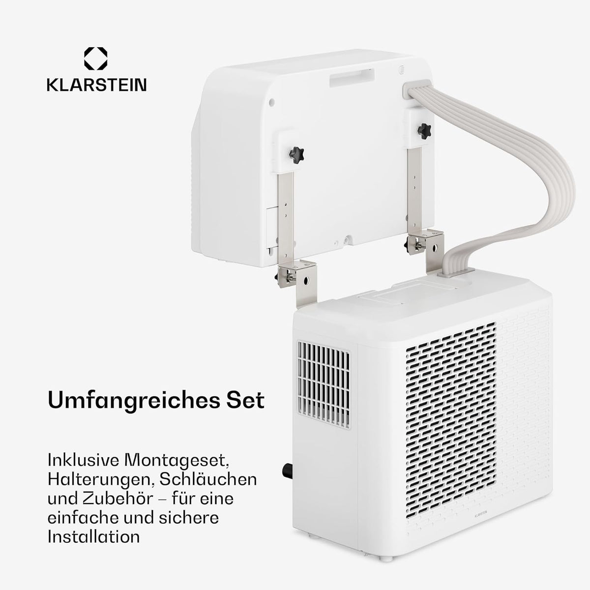 Klarstein Chillavan Mobile Klimaanlage â€?5.000 BTU, Für Räume bis 20 m², 3-in-1: Klimaanlage, Luftentfeuchter & Ventilator, Energieeffizienzklasse A, App-Steuerung, Ideal für Wohnmobile